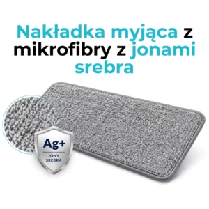 Nakładka z mikrofibry z jonami srebra